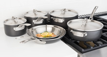 Viking Hard Stainless 5-Ply Cookware 10 Piece Set